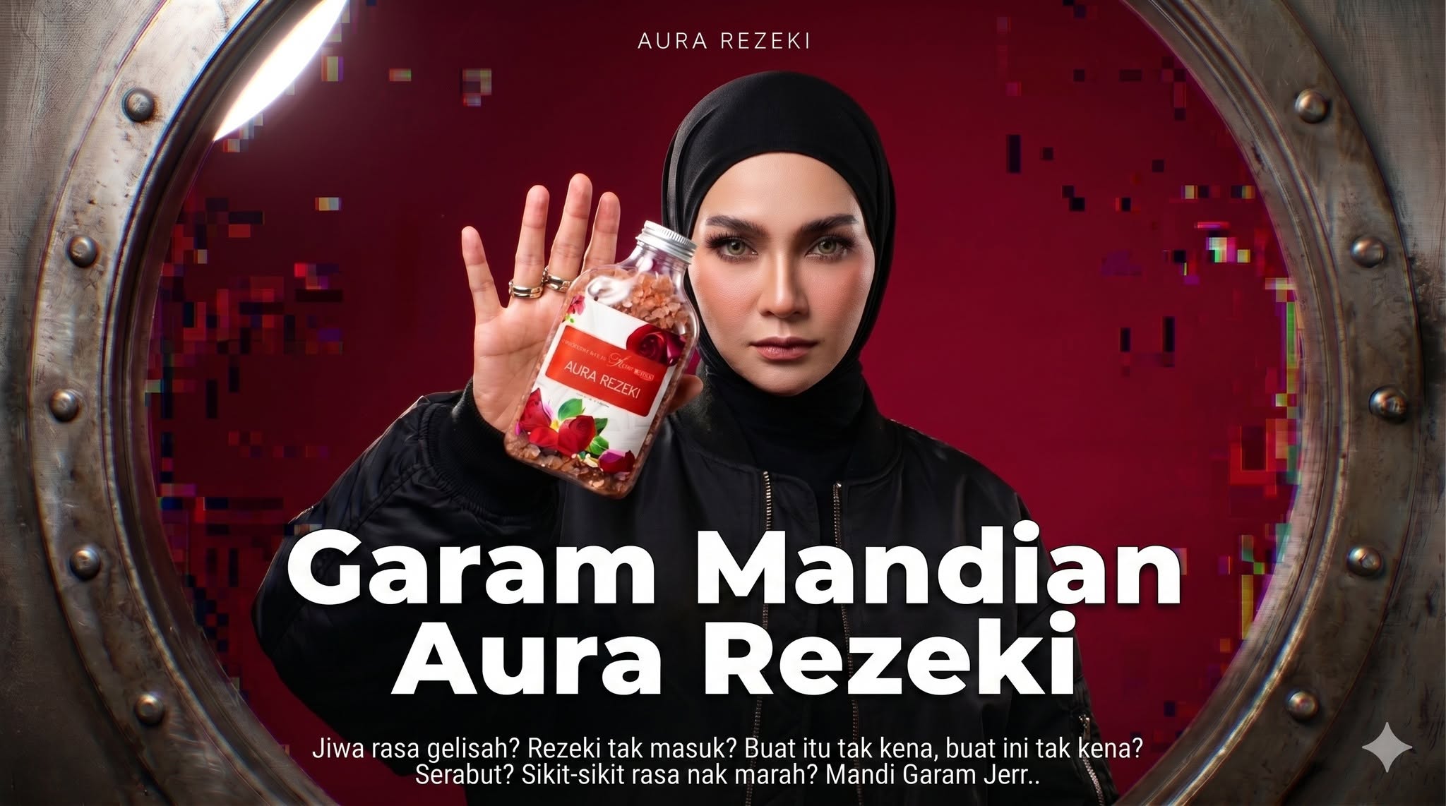 Poster Terapi Garam Aura Rezeki